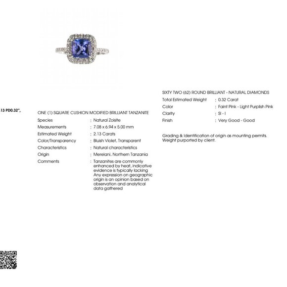 Tanzanite Engagement Ring - Picture 8 of 8
